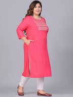 Sztori Women Yoke Design Thread Work Kurta