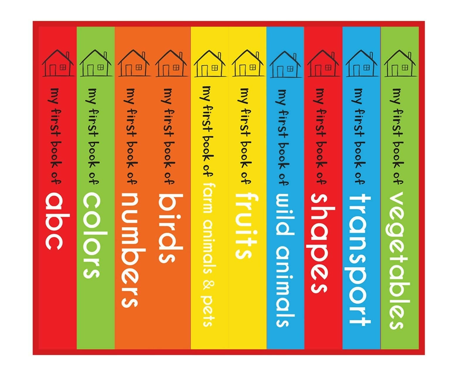 Wonder House Books My First Mini Library : Boxset of 10 Board Books - Distacart