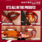 Maybelline New York Super Stay Vinyl Ink Liquid Lipstick, Instant Shine Lasts Up To 16H - Siracha Sauce