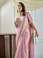 kasee Embellished Beads and Stones Pure Silk Saree - Distacart