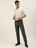 Ramraj Cotton Mens Half Sleeve White Shirt Plus Size - Minister Cotton
