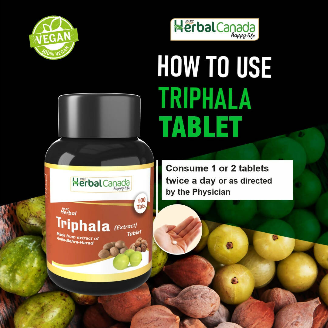 Herbal Canada Triphala Extract Tablets - Distacart