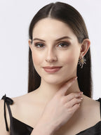 NVR Women Silver-Plated Drop Earrings - Distacart