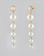 VOJ Women Gold Tone Pearl Stainless Steel Drops & Danglers Earrings - Distacart