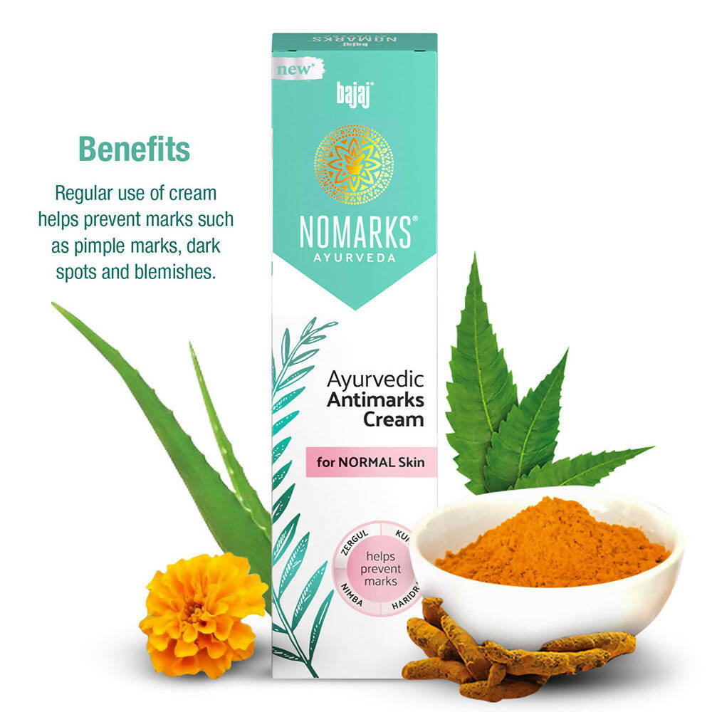 Bajaj Nomarks Ayurvedic Antimarks Cream For Normal Skin - Distacart