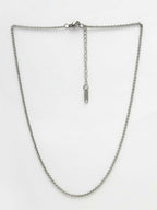 NVR Women's Silver-Toned German Silver Oxidised Chain