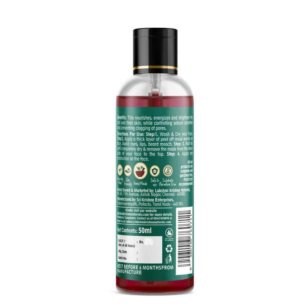 Lakshmi Krishna Naturals Red Wine Peel Off Mask