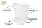 AHC Soft Cotton Short-Sleeve Bodysuits Solid Onesies New Born Infant Dress - Blue/Grey/Green