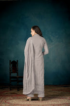 Anaita Grey Heavy Faux Georgette Stitched Suit with Embroidered Sequence Work - Distacart