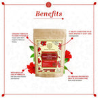 Khadi Natural Organic Hibiscus Flower Powder