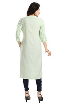 Snehal Creations Green Rayon Textured Print Long Kurta For Women - Distacart