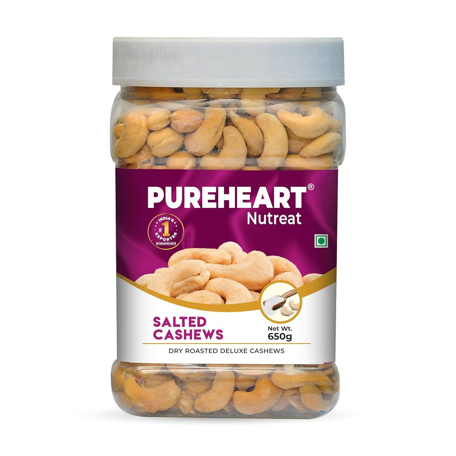Pureheart Nutreat Roasted Salted Cashews - Distacart