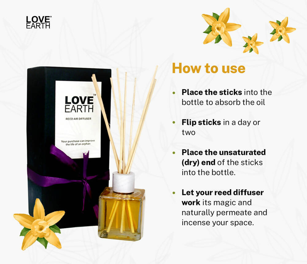 Love Earth Reed Diffuser- Vanilla