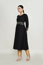 Joban Fashion Black Rayon Tunic