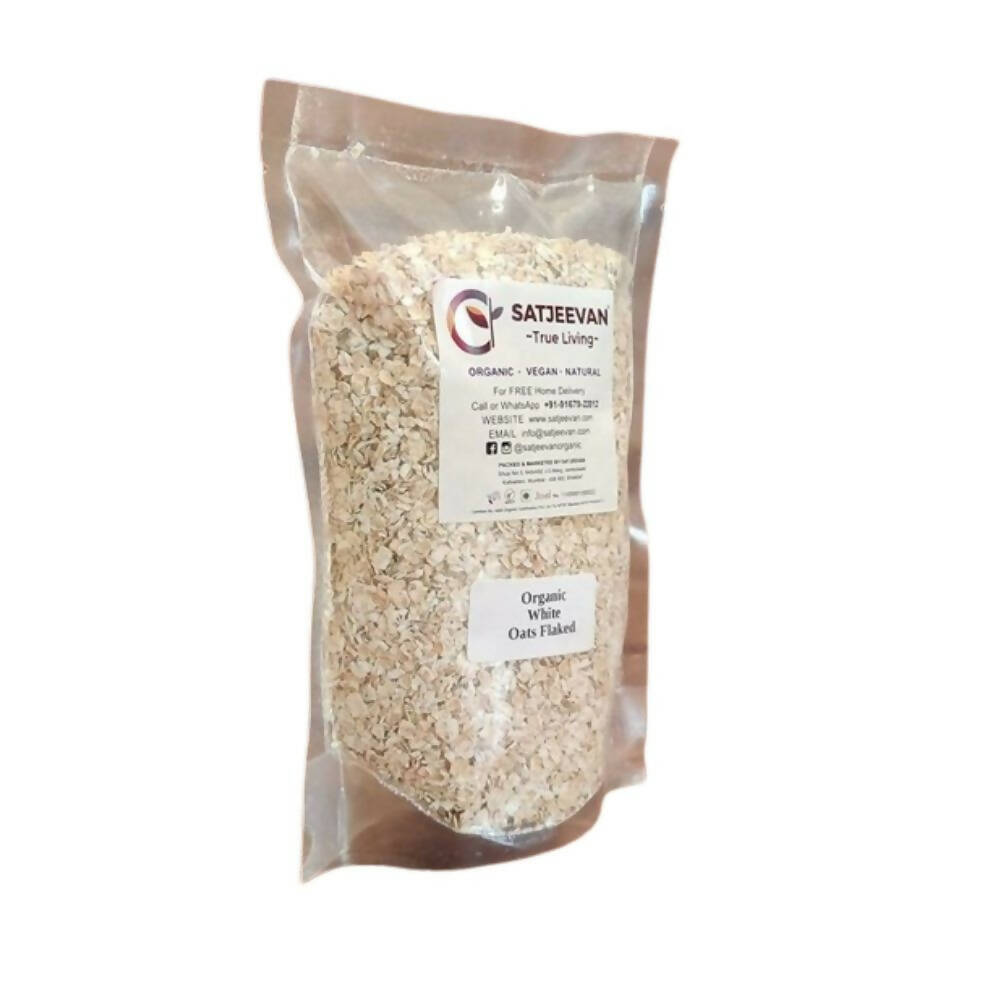 Satjeevan Organic White Oats Flaked - Distacart