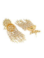 NVR Women Gold-Plated Contemporary Jhumkas Earrings - Distacart
