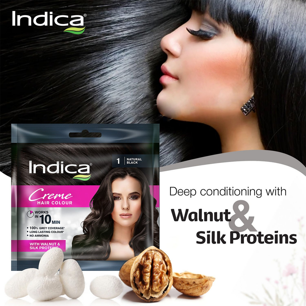 Indica Creme 10 Minutes Hair Color Long Lasting Colour