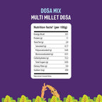 Timios Organic Multi Millet Dosa Mix Nutrition Facts
