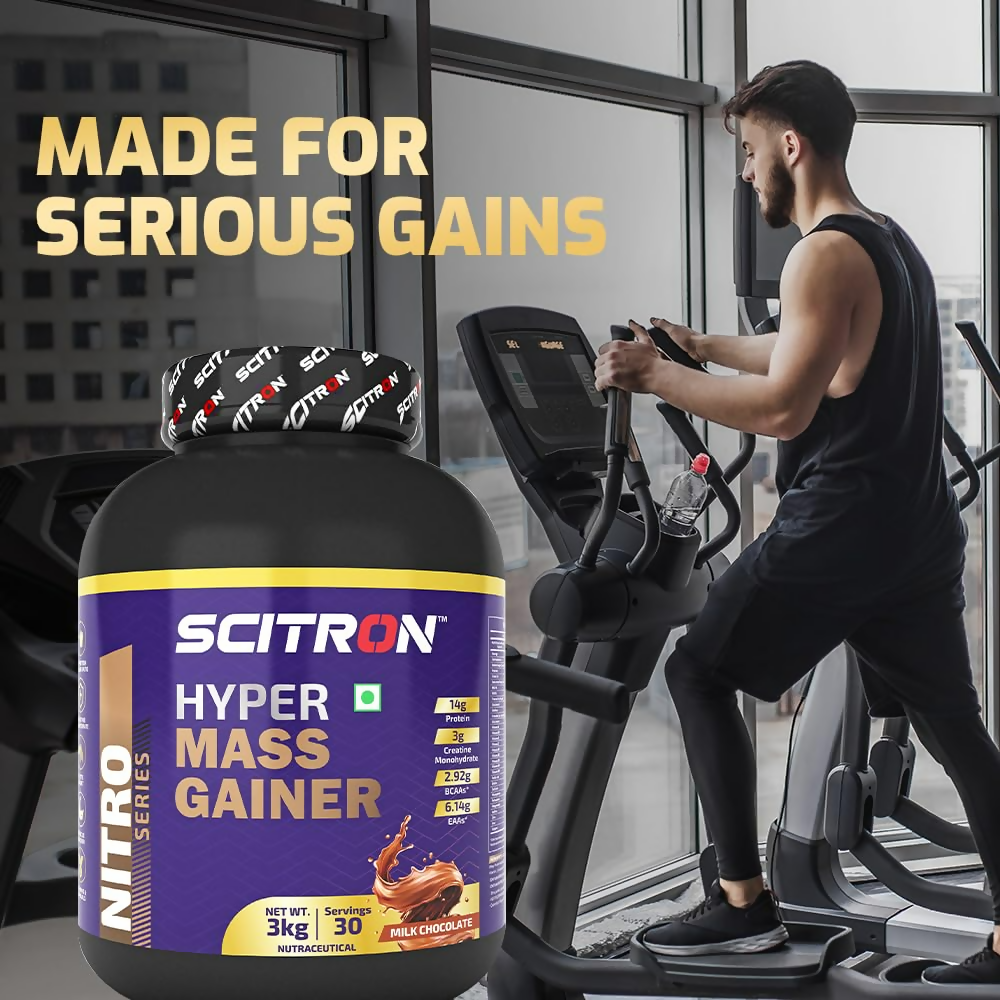 Scitron Nitro Series Hyper Mass Gainer Milk Chocolate - Distacart