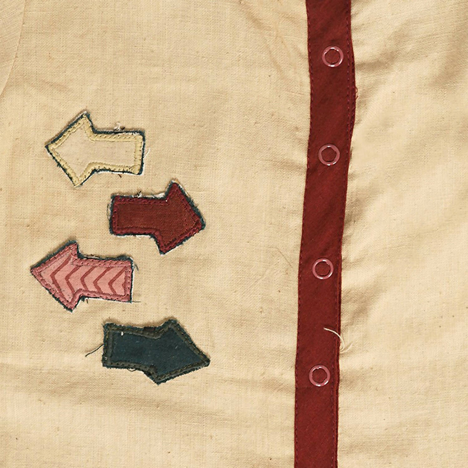 Mhyssa Beige and Maroon Round Neck Short Romper For Kids