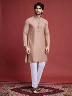 Vastranavya Exclusive Festival Wear Viscose Mirror Work on Self Weaving Kurta Only