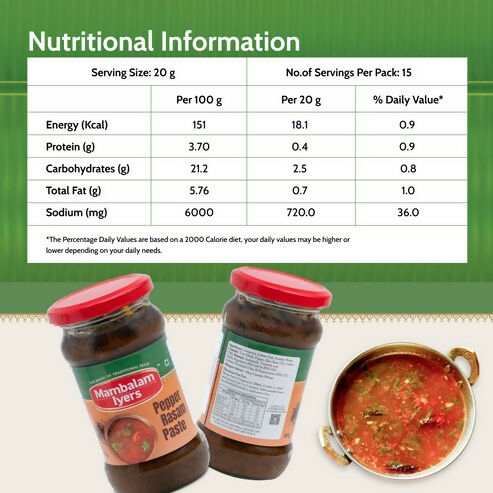 Mambalam Iyers Pepper Rasam Paste - Distacart
