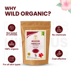 Wild Organic Hibiscus Flower Powder For Skin And Hair Care