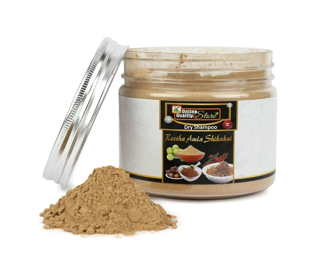 Online Quality Store Dry Shampoo Reetha, Amla, Shikakai Powder