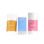 Bitamin Natural Deodorant Cotton Vanilla, Oud Gold, French Rose, Parent-Kid Pack