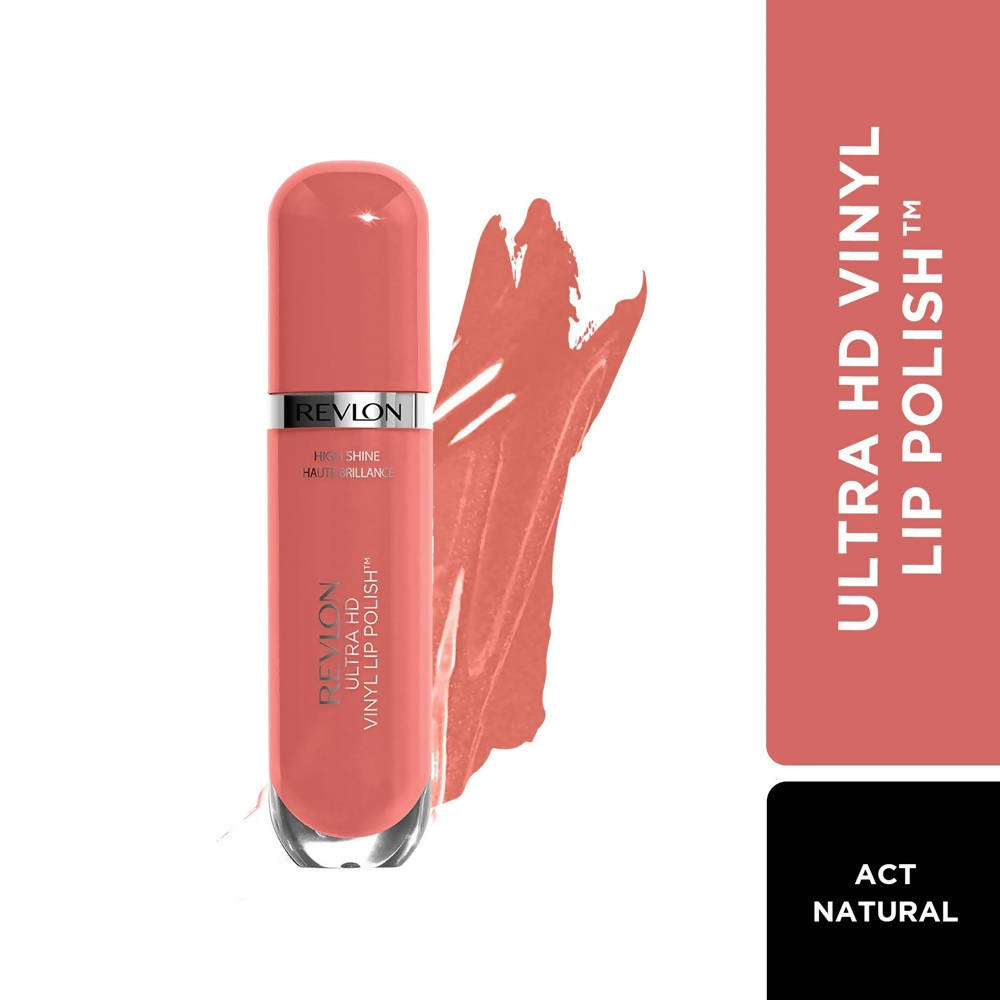 Revlon High Shine Haute Brillance Ultra Hd Vinyl Lip Polish - Act Natural