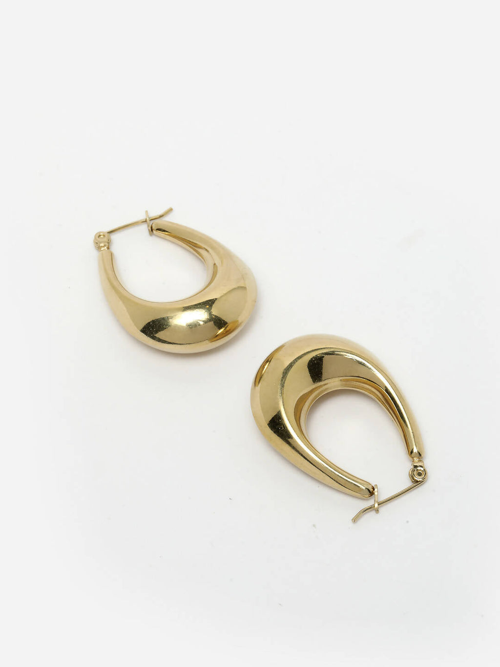NVR Women Gold Circular Hoop Earrings - Distacart