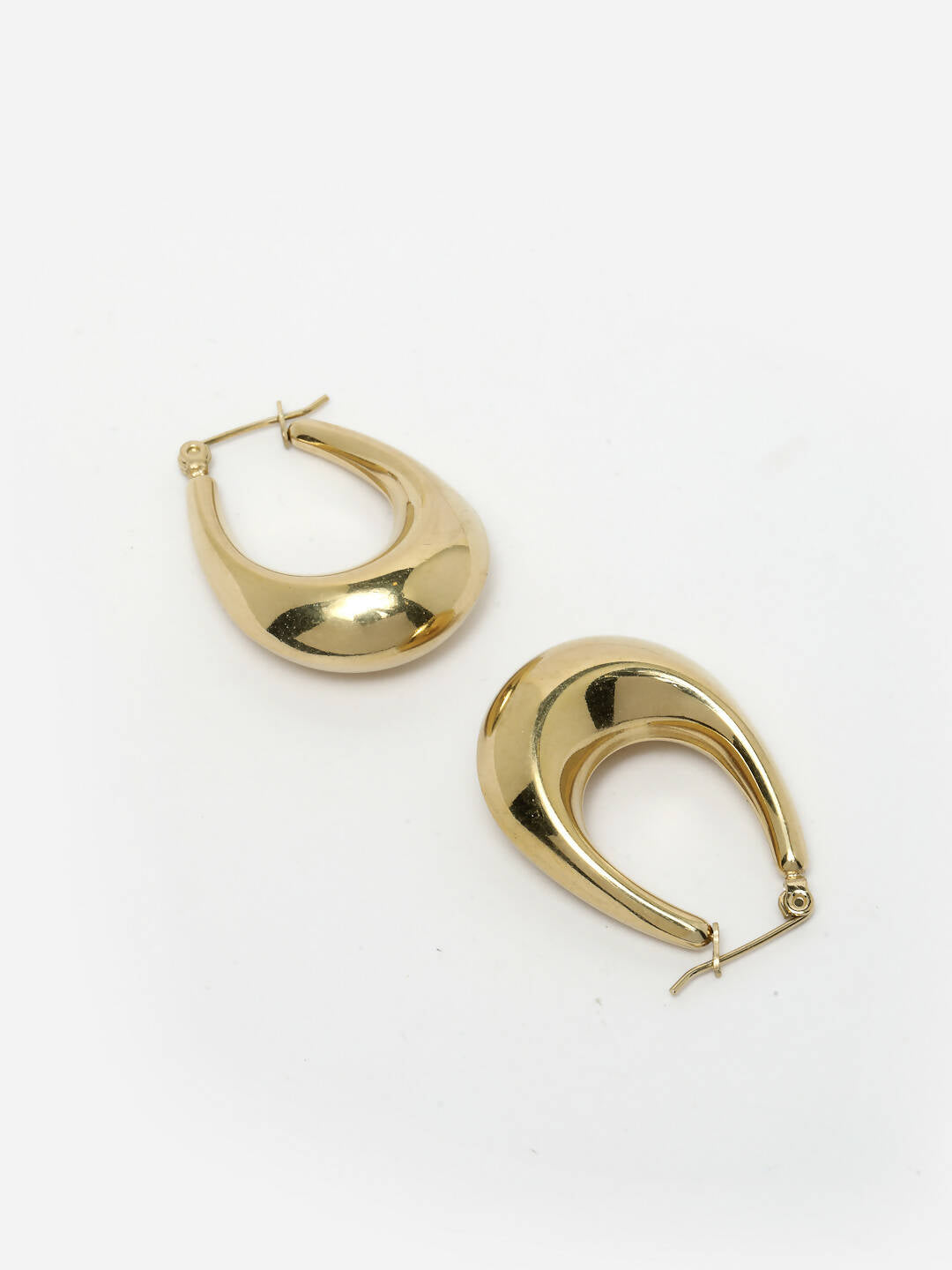 NVR Women Gold Circular Hoop Earrings - Distacart