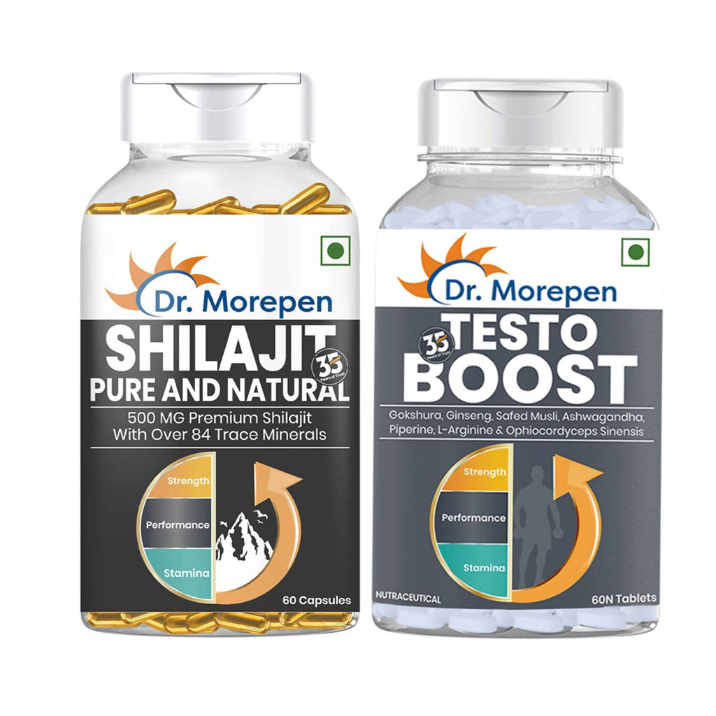 Dr. Morepen S J Capsules and Testosterone Booster Tablets Combo - Distacart