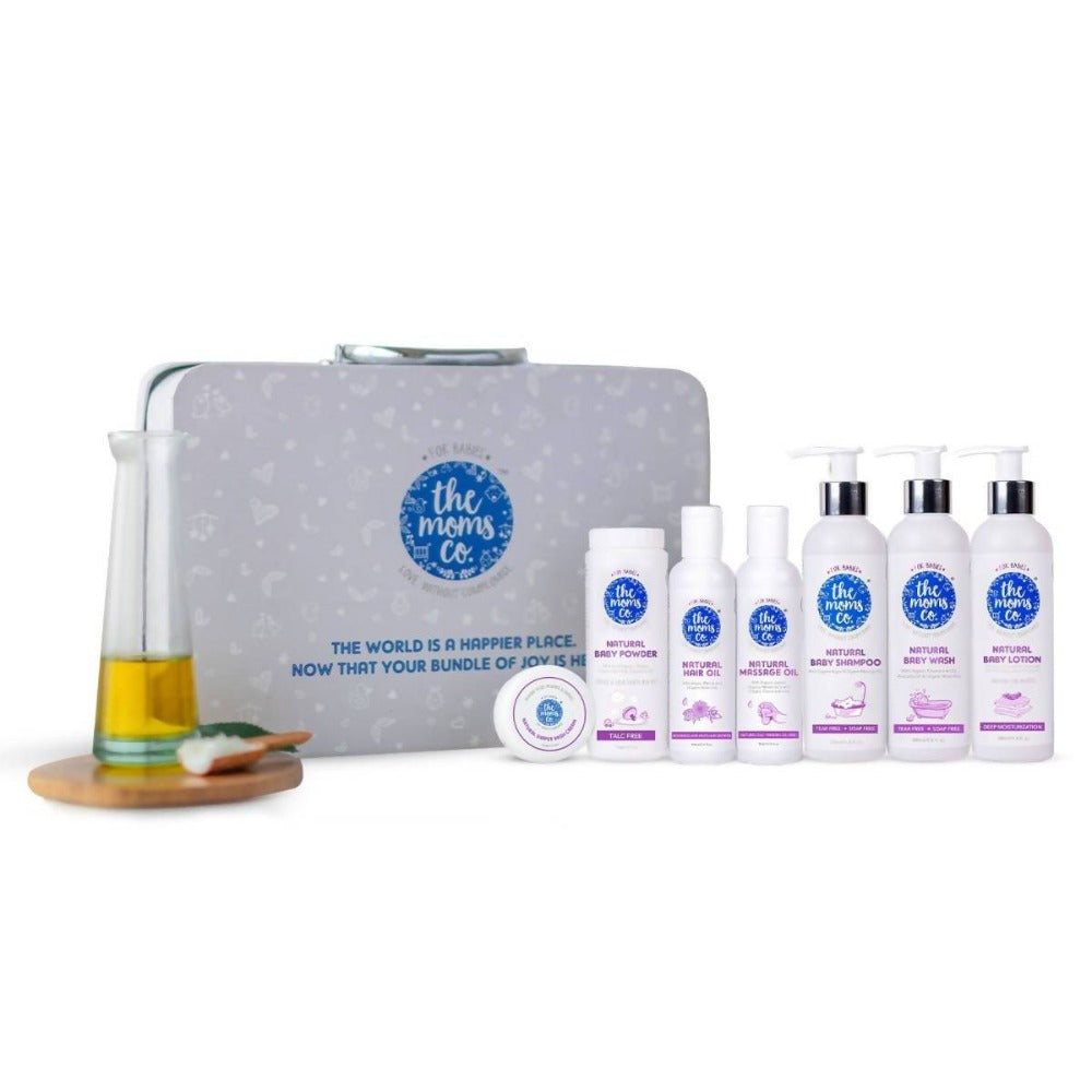 The Moms Co Baby Pampering Suitcase Kit