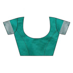 Vamika Banarasi Jacquard Weaving Rama Green Blouse