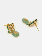 Ruby Raang Antique Kundan Stone Work Jewellery Set