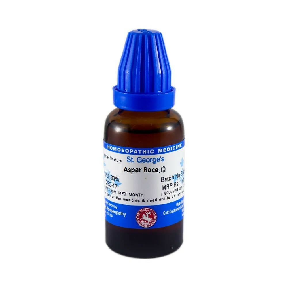 St. George's Homeopathy Asparagus Racemosa Mother Tincture Q - Distacart