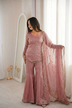 Teeya Creation Peach Fendy Silk Trending Party Wear Salwar Suit - Distacart