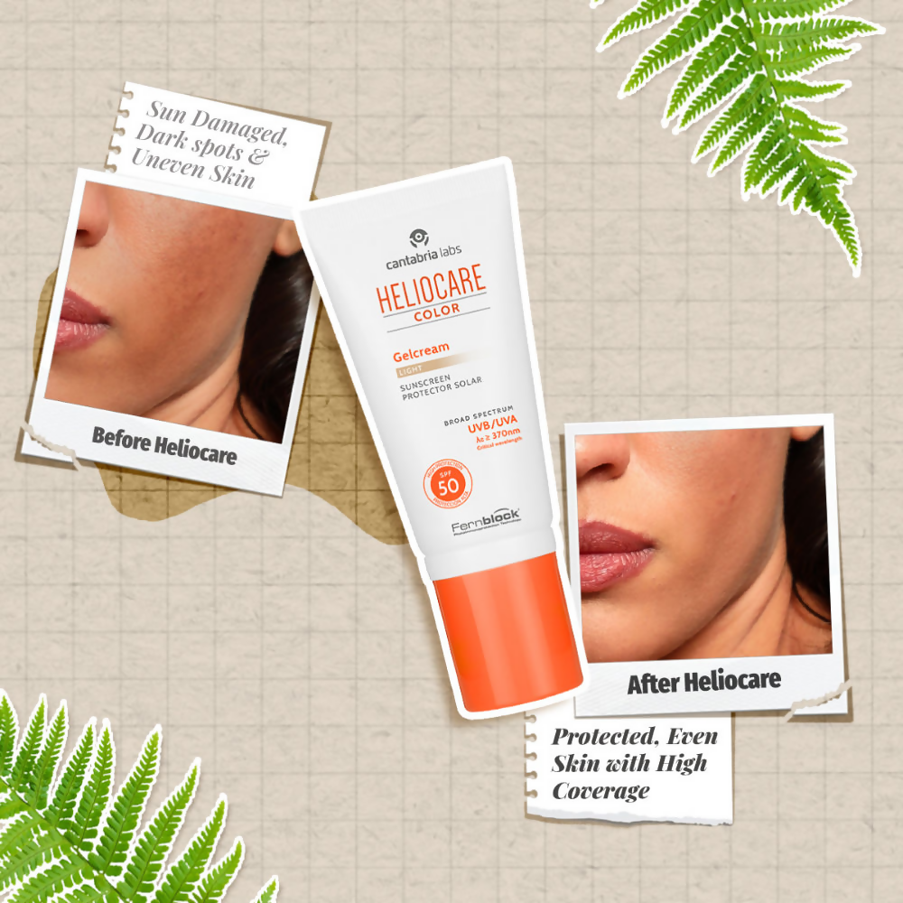 Heliocare Color Gel Cream Tinted Sunscreen SPF 50 Uva & Uvb Protection - Distacart