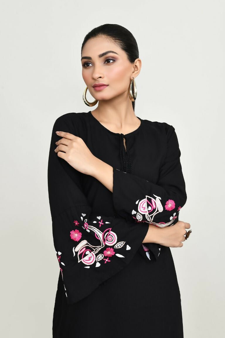 Joban Fashion Black Rayon Tunic