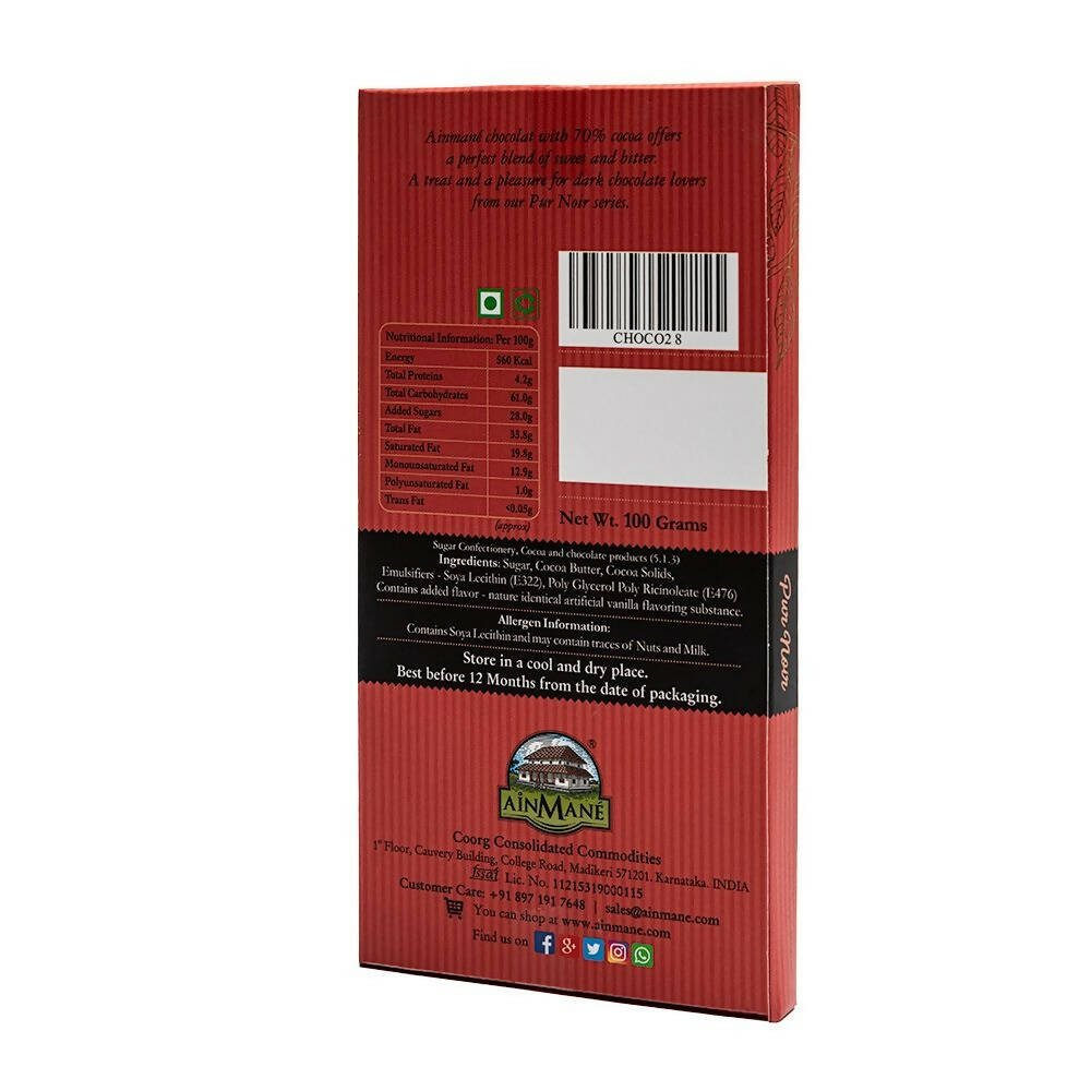 Ainmane Pur Noir Dark Chocolate - Distacart