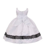 Asmaani Baby Girl's Off-White Colour Satin A-Line Maxi Full Length Dress (AS-DRESS-22154)