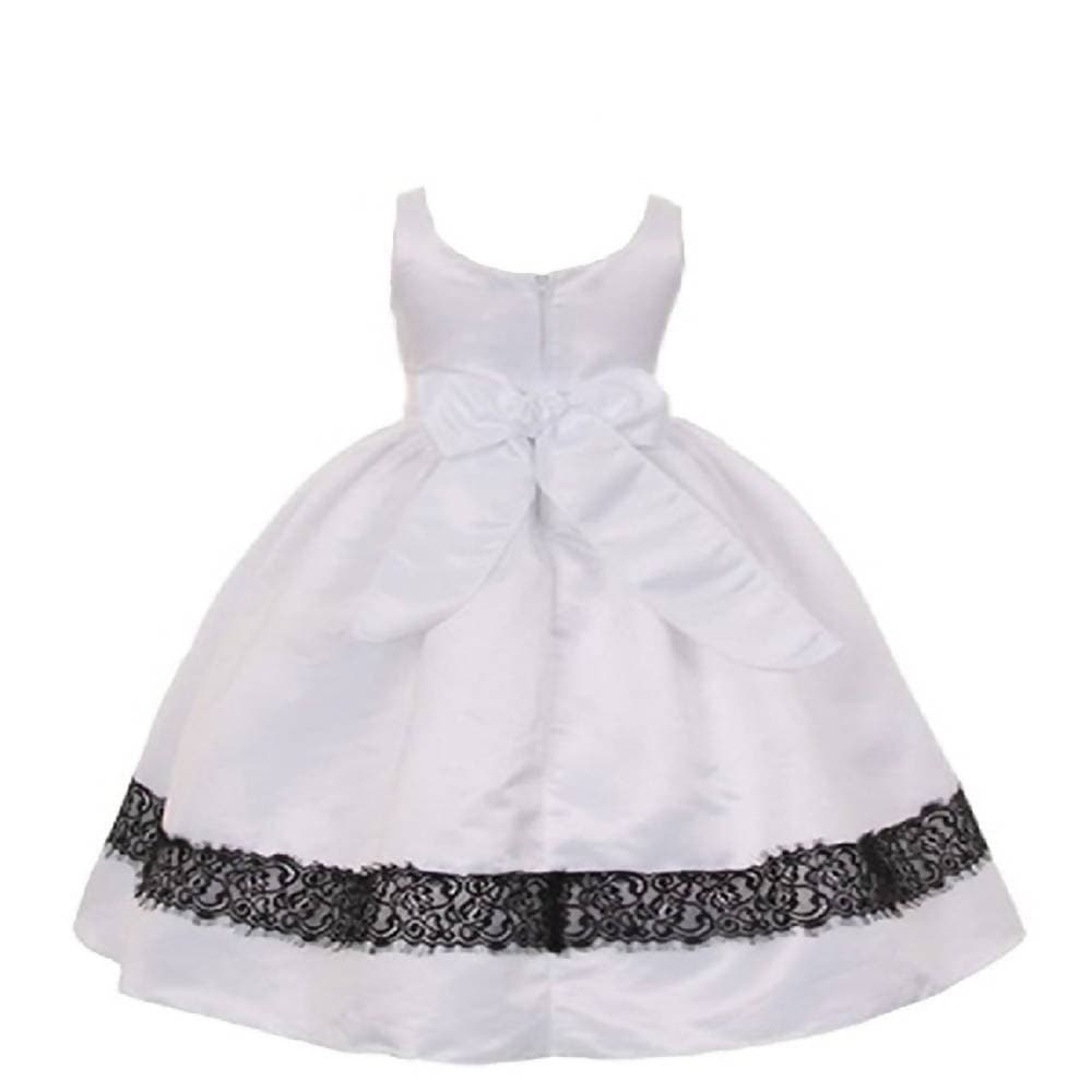 Asmaani Baby Girl's Off-White Colour Satin A-Line Maxi Full Length Dress (AS-DRESS-22154)