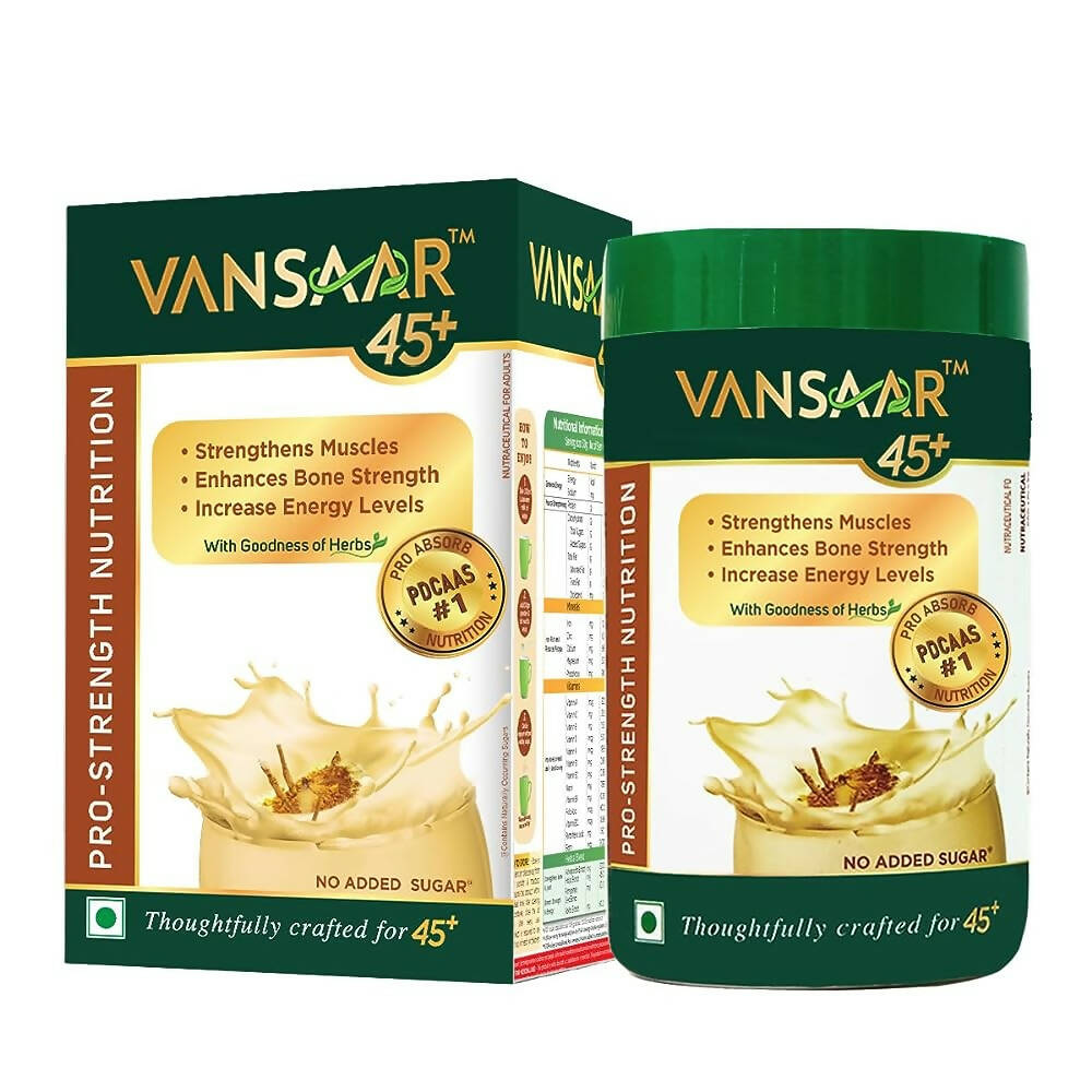 Vansaar 45+ Pro-Strength Nutrition Health Drink for Adults - Distacart