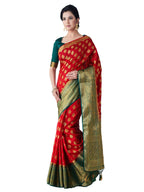 Mimosa Women's Red Kanchipuram Art Silk Saree - Distacart