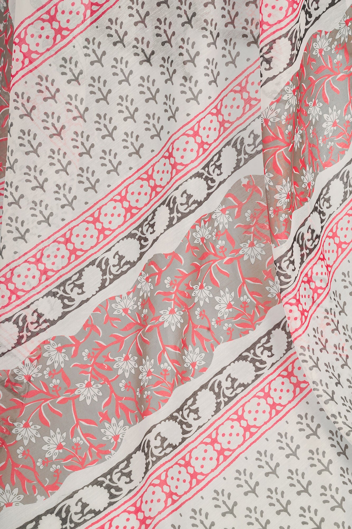 Vastranavya Green Digital Printed Linen Ready To Wear Designer Saree with Unstitched Blouse - Distacart