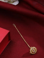NVR Women's Trending Stylish Gold-Plated Maang Tikka - Distacart