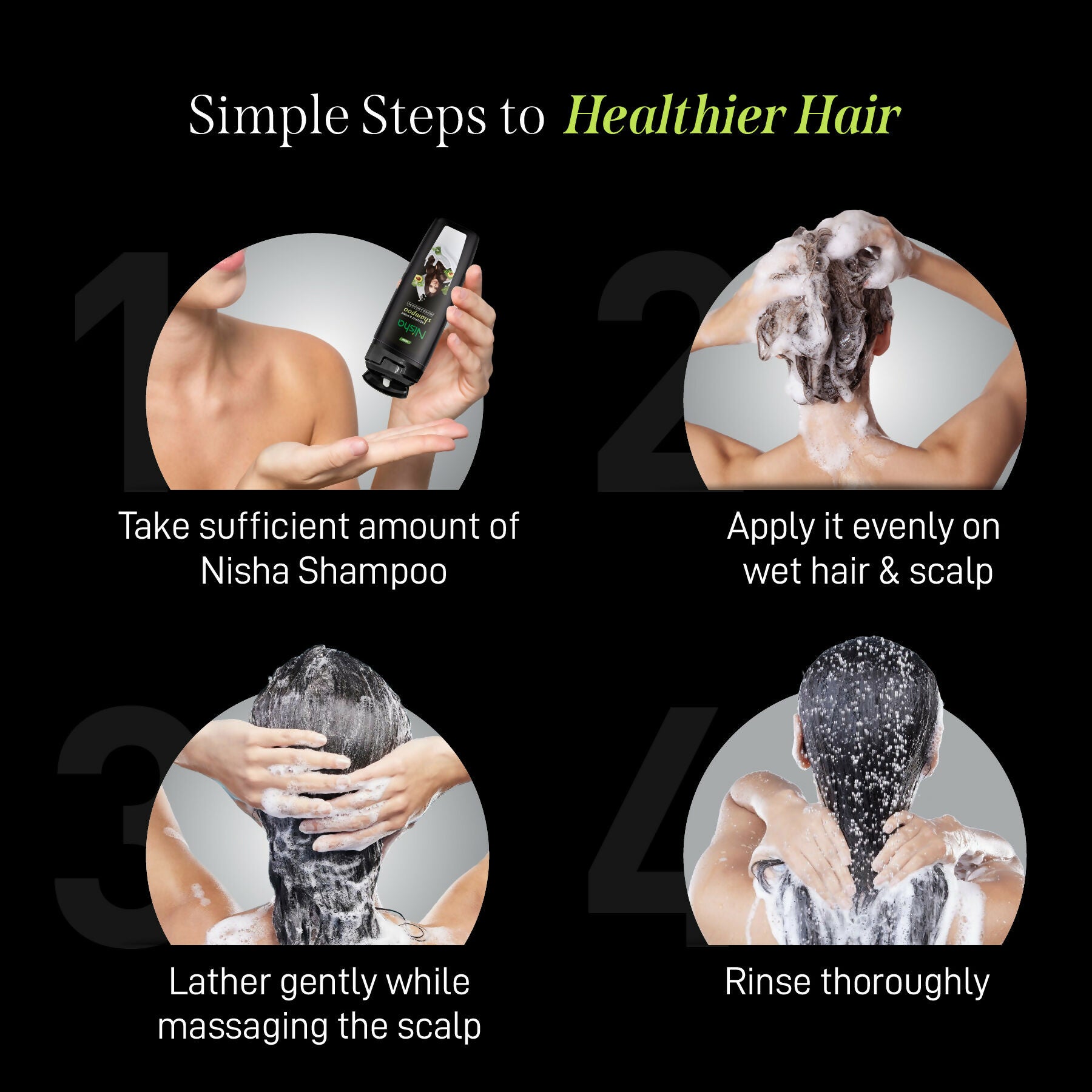 Nisha Avocado And Brahmi Oil Shampoo For Women & Men - Distacart