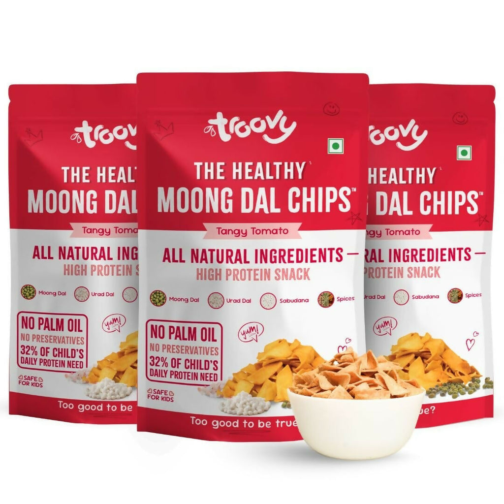 Troovy Healthy Tangy Tomato Moong Dal Chips - Distacart