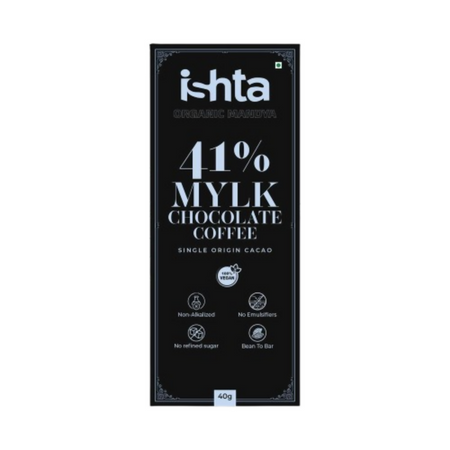 Organic Mandya 41% Mylk Chocolate with coffee